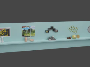 Living Room Decor 3D Model