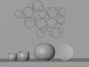 Living Room Decor 3D Model