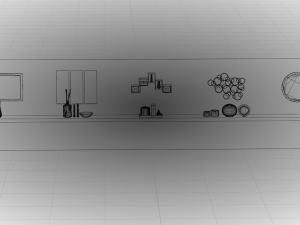 Living Room Decor Modelo 3D