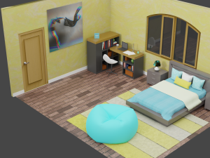 Jihyes Bedroom Modelo 3D