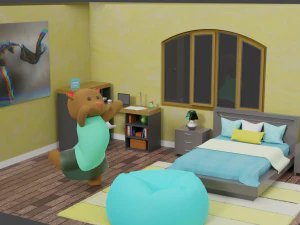 Jihyes Bedroom 3D Model
