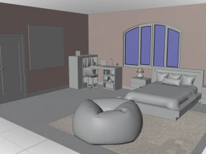 Jihyes Bedroom 3D Model
