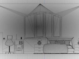 Jihyes Bedroom 3D Model