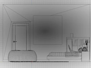 Jihyes Bedroom 3D Model