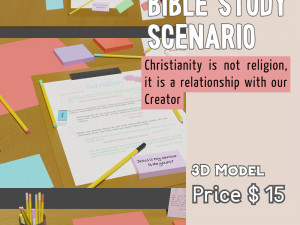 Bible Study Scenario 3Dモデル