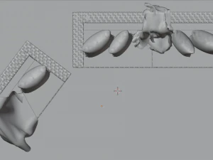 Wicker Sofa Set 3D Model