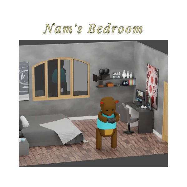 Dormitorio Nams Modelo 3D .c4d .max .obj .3ds .fbx .stl .blend 