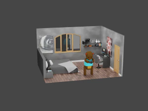 Dormitorio Nams Modelo 3D