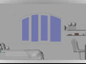 Dormitorio Nams Modelo 3D