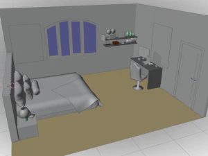 Dormitorio Nams Modelo 3D