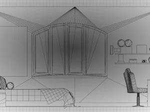 Dormitorio Nams Modelo 3D