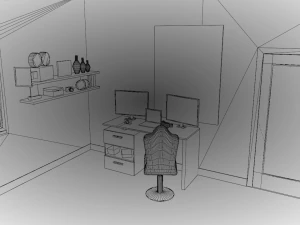 Dormitorio Nams Modelo 3D