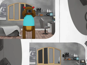 Dormitorio Nams Modelo 3D