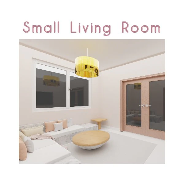 Small Living Room 3D Model .c4d .max .obj .3ds .fbx .stl .blend 