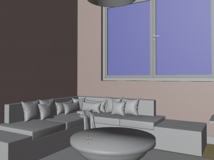 Small Living Room Modello 3D