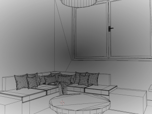 Small Living Room Modello 3D