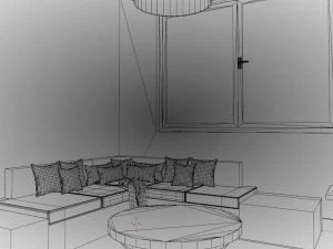 Small Living Room 3D Model