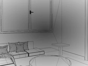 Small Living Room 3D Model