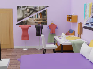 Sowon Bedroom 3D Model