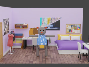 Sowon Bedroom 3D Model