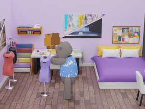 Sowon Bedroom Modelo 3D
