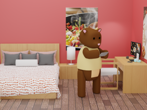 Bobae Bedroom 3D-Modell