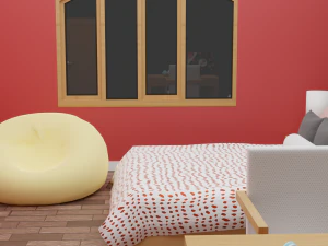 Camera da letto Bobae Modello 3D