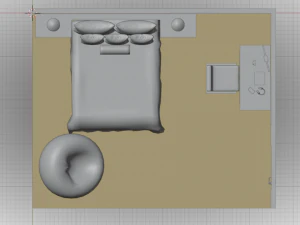 Camera da letto Bobae Modello 3D