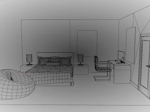 Camera da letto Bobae Modello 3D