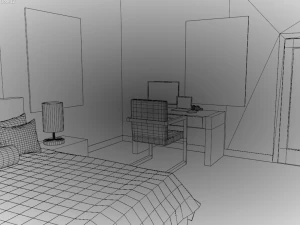 Camera da letto Bobae Modello 3D