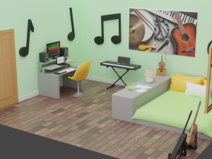 Yohan Bedroom 3D Model