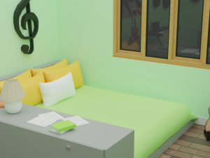 Yohan Bedroom 3D Model