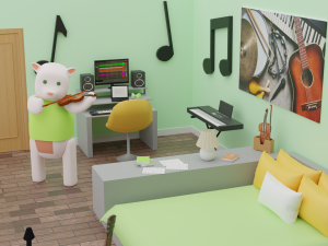 Yohan Bedroom 3D Model