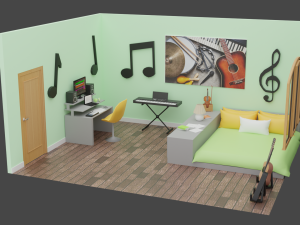 Yohan Bedroom 3D Model