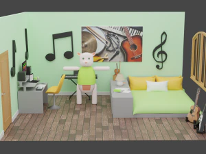 Chambre Yohan Modèle 3D