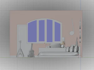 Chambre Yohan Modèle 3D
