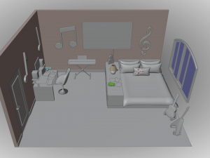 Yohan Bedroom 3D Model