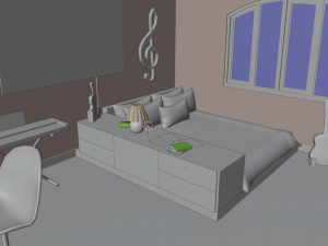 Yohan Bedroom 3D Model