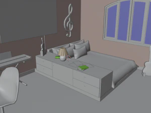 Chambre Yohan Modèle 3D