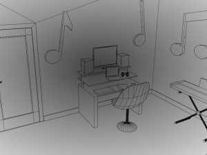 Yohan Bedroom 3D Model