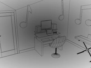 Chambre Yohan Modèle 3D