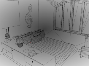Yohan Bedroom 3D Model