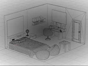 Wonshik Bedroom 3D Model