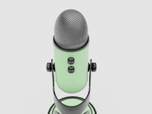 蓝色雪人麦克风 3D 模型