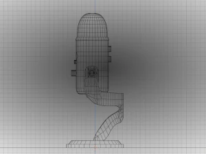 蓝色雪人麦克风 3D 模型