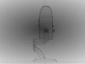 蓝色雪人麦克风 3D 模型