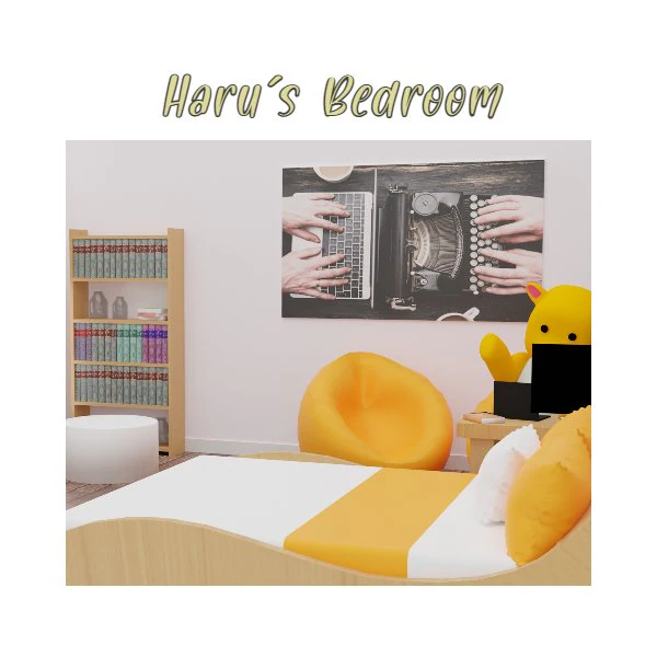 Haru Bedroom 3D Model .c4d .max .obj .3ds .fbx .stl .blend 