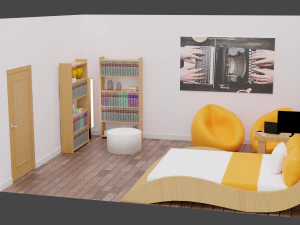 Haru Bedroom 3D Model