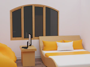 Haru Bedroom 3D Model