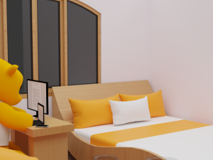 Haru Bedroom Modello 3D